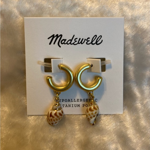 Madewell shell earrings new arrivals